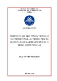 Luận án Tiến sĩ Hóa học: Nghiên cứu xác định tổng Cr trong các mẫu môi trường bằng phương pháp đo quang và đánh giá khả năng tích tụ Cr trong một số nông sản