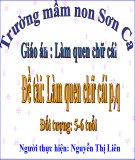 Bài giảng Mầm non: Làm quen chữ cái P, Q – Nguyễn Thị Liên