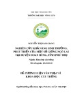 Đề cương luận văn Thạc sĩ Khoa học cây trồng: Nghiên cứu khả năng sinh trưởng, phát triển của một số giống ngô lai tại Huyện Đoan Hùng, tỉnh Phú Thọ