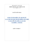 Luận văn Thạc sĩ Khoa học cây trồng: Nghiên cứu ảnh hưởng của mật độ cây và các mức phân đạm tới sinh trưởng phát triển và năng suất của giống lúa BT13 tại Tam Dương – Vĩnh Phúc