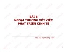 Bài giảng Ngoại thương với việc phát triển kinh tế