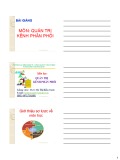 Bài giảng môn Quản trị kênh phân phối - ThS. Hà Thị Kiều Oanh