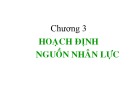 Bài giảng Quản trị nguồn nhân lực - Chương 3: Hoạch định NNL