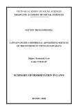 Summary of dissertation in Laws: Laws on online commercial advertising services on the internet in Vietnam nowadays