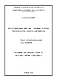 Summary of dissertation in International Economics: Development of the pay TV market in some countries and lessons for Vietnam