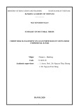 Summary of Doctoral thesis Finance – Banking: Credit risk management on loan portfolios in Vietnamese commercial banks