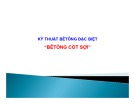 Bài giảng Kỹ thuật bêtông đặc biệt: Bêtông cốt sợi