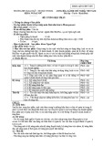Đề cương học phần Quản trị học nhập môn (Introduction to Management)