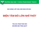 Bài giảng Điện tâm đồ: Điện tâm đồ lớn nhĩ-thất - ThS. BS. Phan Thái Hảo