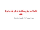 Bài giảng Gây mê hồi sức: Lịch sử phát triển gây mê hồi sức - ThS. BS. Nguyễn Thị Phương Dung