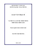 Luận văn Thạc sĩ Quản trị kinh doanh: Vai trò của làm việc nhóm trong triển khai chiến lược