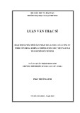 Luận văn Thạc sĩ Quản trị kinh doanh: Hoạt động phân phối sản phẩm Trà Xanh C2 của Công ty TNHH Universal Robina Corporation (URC) Việt Nam tại thành phố Hồ Chí Minh