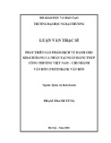 Luận văn Thạc sĩ Quản trị kinh doanh: Phát triển sản phẩm dịch vụ dành cho khách hàng cá nhân tại Ngân hàng TMCP Công Thương Việt Nam - Chi nhánh Vân Đồn (Vietinbank Vân Đồn)