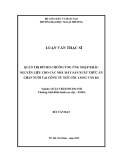 Luận văn Thạc sĩ Quản trị kinh doanh: Quản trị rủi ro chuỗi cung ứng nhập khẩu nguyên liệu cho các nhà máy sản xuất thức ăn chăn nuôi tại Công ty Ngũ Cốc Long Vân KS