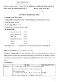 Đề cương chi tiết học phần Lý thuyết Tài chính - Tiền tệ (Moneytary and Financial Theories)