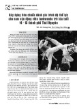 Xây dựng tiêu chuẩn đánh giá trình độ thể lực cho nam vận động viên taekwondo trẻ lứa tuổi 14 - 15 thành phố Thái Nguyên