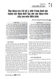 Ứng dụng các chỉ số y sinh trong đánh giá lượng vận động buổi tập cho vận động viên cấp cao môn Điền kinh