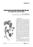 Phân tích, đánh giá chất lượng củ đảng sâm trồng thâm canh tại xã Thông Thụ, huyện Quế Phong