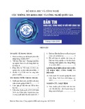 Bản tin Khoa học, công nghệ và đổi mới sáng tạo – Tháng 2/2019