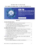 Bản tin Khoa học, công nghệ và đổi mới sáng tạo – Tháng 4/2019