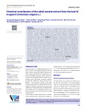 Chemical constituents of the ethyl acetate extract from the leaf of mugwort (Artemisia vulgaris L.)