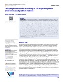 Using edge elements for modeling of 3-D magnetodynamic problem via a subproblem method