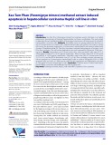 Xao Tam Phan (Paramignya trimera) methanol extract induced apoptosis in hepatocellular carcinoma HepG2 cell line in vitro