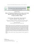 Ảnh hưởng của quá trình chế biến theo y học cổ truyền đến hàm lượng phenol toàn phần và hoạt tính chống oxy hóa của hà thủ ô đỏ (Fallopia multilflora Thunb.)