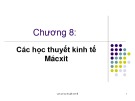 Bài giảng Lịch sử các học thuyết kinh tế: Chương 8 - ĐH  Kinh tế