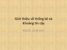 Bài giảng Xác suất thống kê ứng dụng: Lecture 7 - PGS.TS. Lê Sỹ Vinh