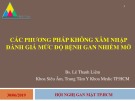 Bài giảng Các phương pháp không xâm nhập đánh giá mức độ bệnh gan nhiễm mỡ - Bs. Lê Thanh Liêm