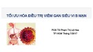 Bài giảng Tối ưu hóa điều trị viêm gan siêu vi B mạn - PGS TS Phạm Thị Lệ Hoa