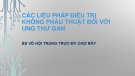 Bài giảng Các liệu pháp điều trị không phẫu thuật đối với ung thư gan - BS. Võ Hội Trung Trực