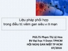 Bài giảng Liệu pháp phối hợp trong điều trị viêm gan siêu vi B mạn - PGS.TS Phạm Thị Lệ Hoa