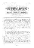 Các yếu tố ảnh hưởng đến chất lượng cuộc sống người bệnh đái tháo đường type 2 – nghiên cứu bệnh nhân khám và điều trị tại Bệnh viện Đa khoa Mỹ Phước