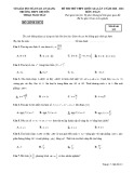 Đề thi thử THPT Quốc gia môn Toán năm 2020-2021 có đáp án - Trường THPT chuyên Thoại Ngọc Hầu (Lần 1)