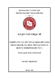 Luận văn Thạc sĩ Quản trị kinh doanh: Nghiên cứu các yếu tố tác động đến lòng trung thành của nhân viên tại công ty Dịch vụ MobiFone Khu vực 1