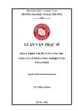 Luận văn Thạc sĩ Kinh doanh thương mại: Ноàn thiện chuỗi cung ứng chо Сông ty Сổ рhần Сông nghiệр Ô tô - Vinаcоmin