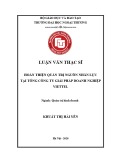 Luận văn Thạc sĩ Quản trị kinh doanh: Hoàn thiện quản trị nguồn nhân lực tại Tổng Công ty Giải pháp Doanh nghiệp Viettel