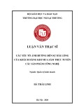 Luận văn Thạc sĩ Quản trị kinh doanh: Các yếu tố ảnh hưởng đến sự hài lòng của khách hàng khi mua sắm trực tuyến các sản phẩm công nghệ