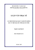 Luận văn Thạc sĩ Luật kinh tế: Các biện pháp bảo đảm và khuyến khích đầu tư trên địa bàn tỉnh Quảng Ninh