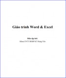 Giáo trình Word & Excel: Phần 1