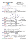 Đề kiểm tra học kì 1 môn Toán lớp 11 năm học 2017-2018 – Trường THPT Chuyên Hạ Long (Mã đề 101)