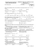 Đề kiểm tra học kì 1 môn Toán lớp 11 năm học 2017-2018 – Trường THPT Phan Bội Châu (Mã đề 132)