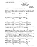 Đề thi học kì 1 môn Toán lớp 11 năm học 2017-2018 – Trường THPT Hưng Nhân (Mã đề 132)