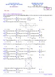 Đề thi học kì 1 môn Toán lớp 11 năm 2020-2021 có đáp án - Trường THPT Phan Chu Trinh