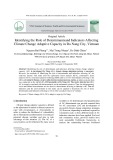 Identifying the role of determinantsand indicators affecting climate change adaptive capacity in Da Nang city, Vietnam