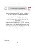 Factors influencing academic stress on the students of the VNU University of economics and business