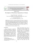 Development of microfinance organisations in Vietnam