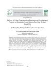 Effects of urban transportation infrastructure development projects on residential land price in Cau Giay district, Hanoi city